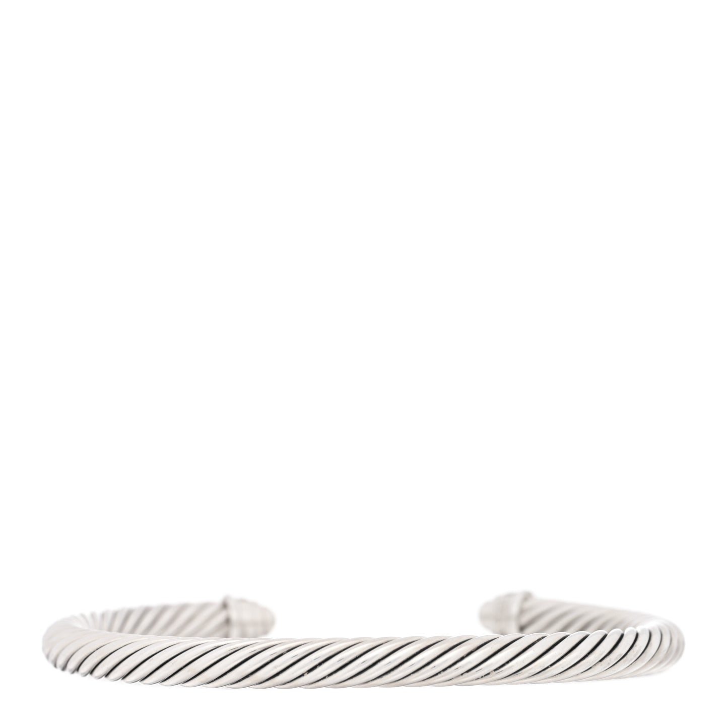 Sterling Silver Diamond 5mm Cable Classics Dome Bracelet