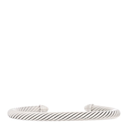 David Yurman Sterling Silver Diamond 5mm Cable Classics Dome Bracelet 2 of 4