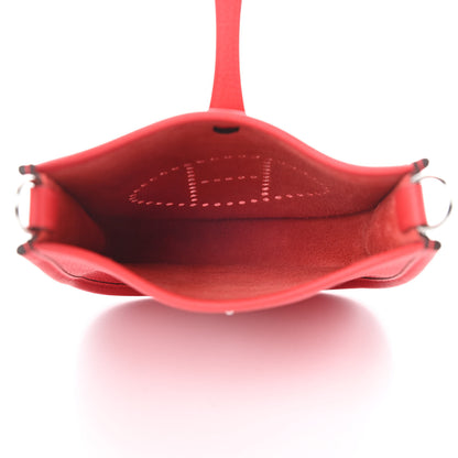 Hermes Taurillon Maurice Evelyne TPM Rouge De Coeur Bleu Du Nord 5 of 11