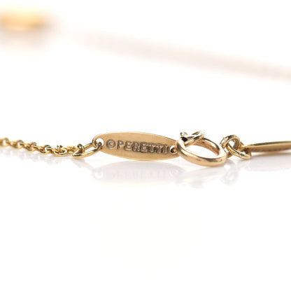 Tiffany 18K Yellow Gold 9mm Elsa Peretti Bean Pendant Necklace 4 of 7