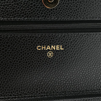 Chanel Caviar Quilted Wallet on Chain WOC Black 5 of 11
