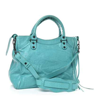 Balenciaga Agneau Classic Hardware Velo Bleu Tropical 3 of 11