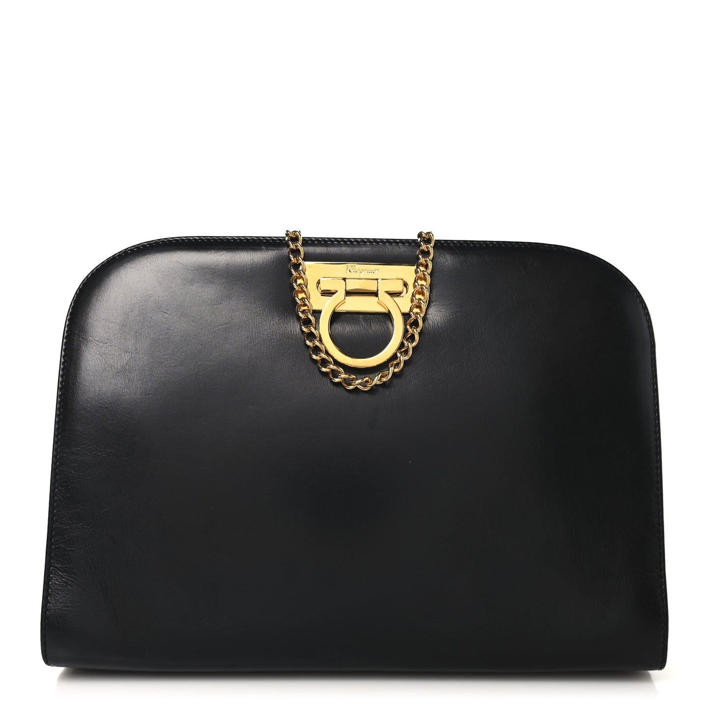Calfskin Diana Chain Shoulder Bag Black