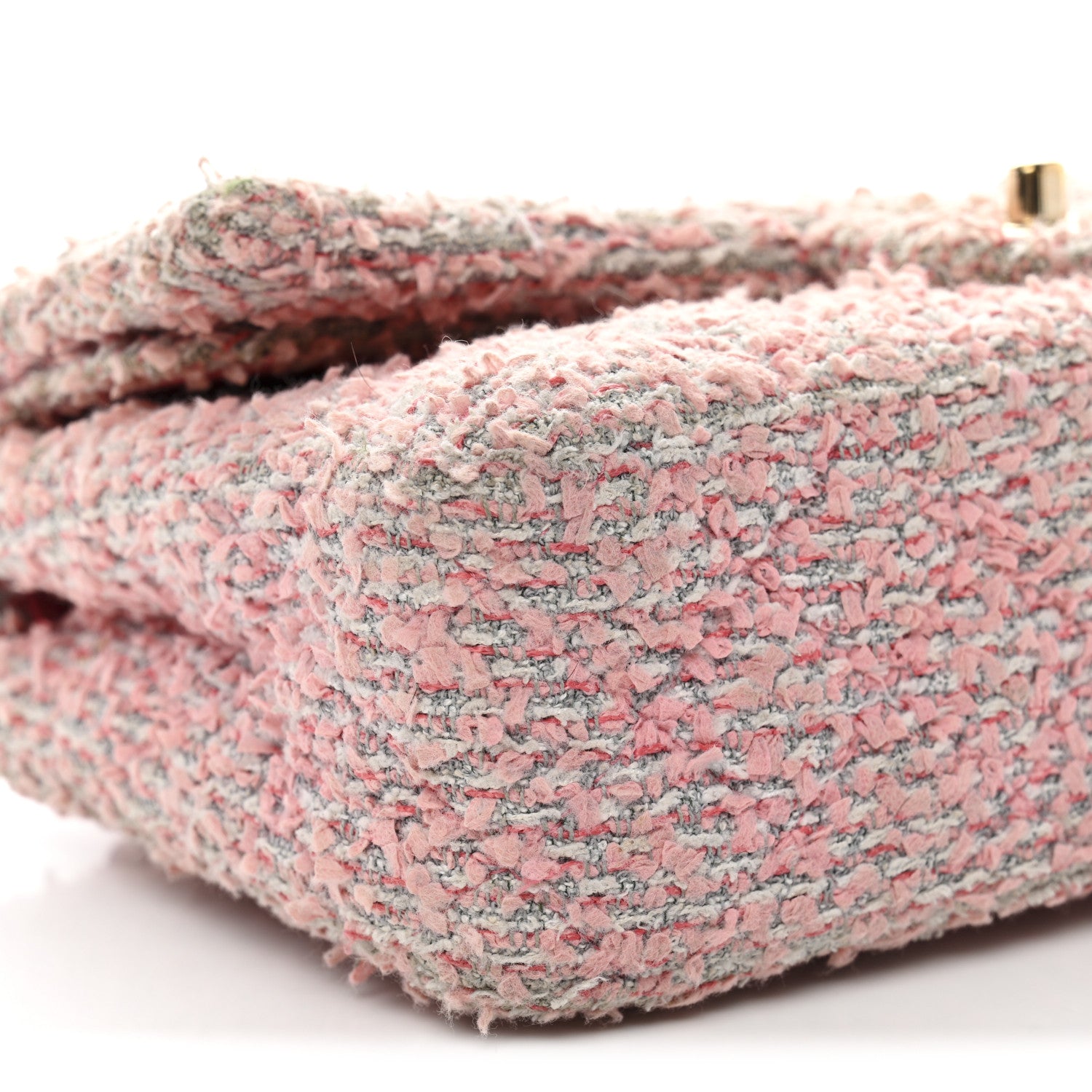 Chanel Tweed Medium Double Flap Pink 15 of 23