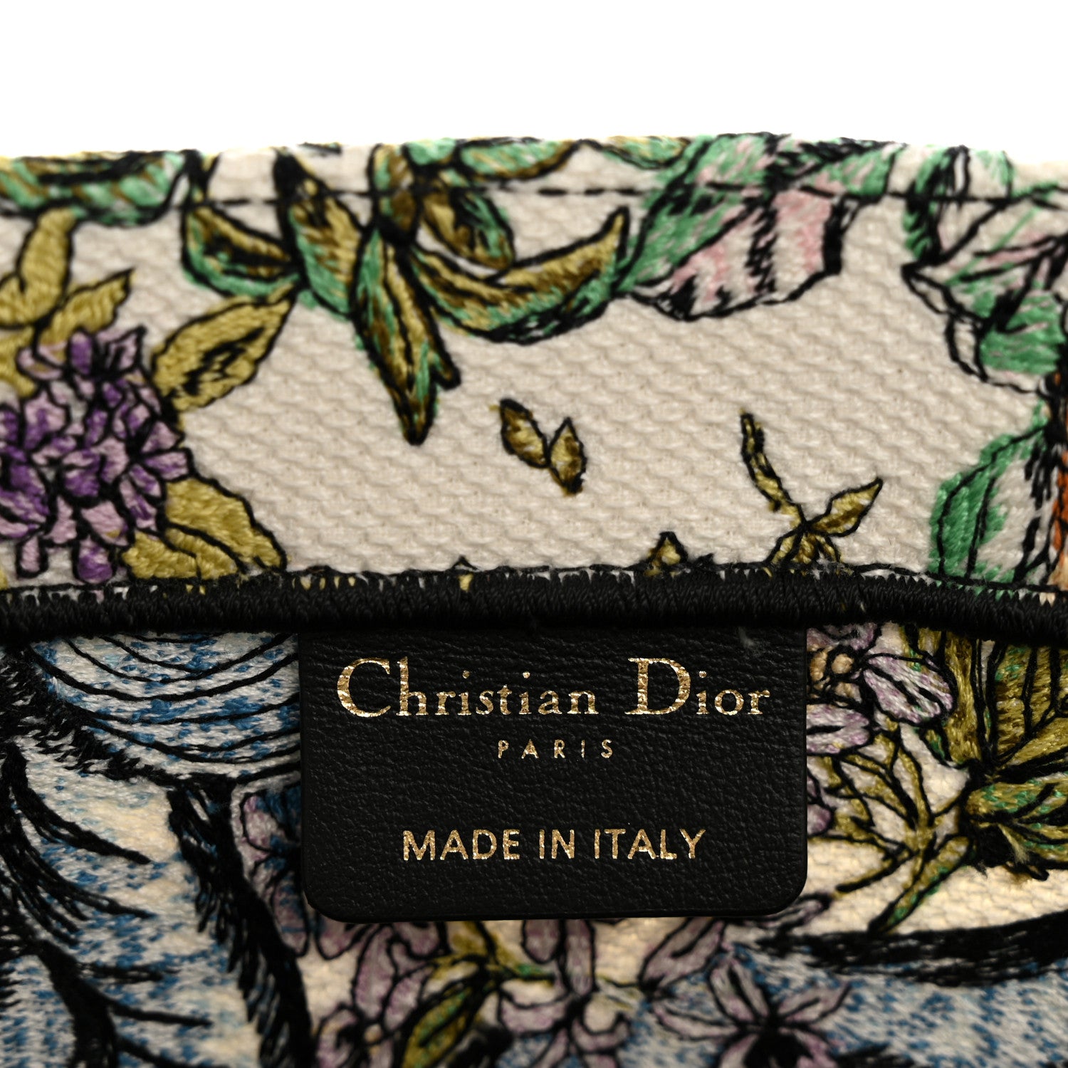 Christian Dior Canvas Embroidered Large D-Constellation Book Tote
