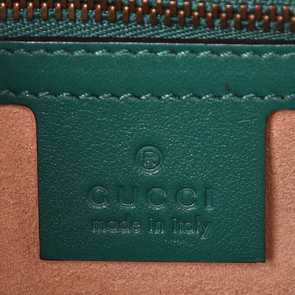 Gucci Calfskin Matelasse Small GG Marmont Shoulder Bag Emerald Green 6 of 8