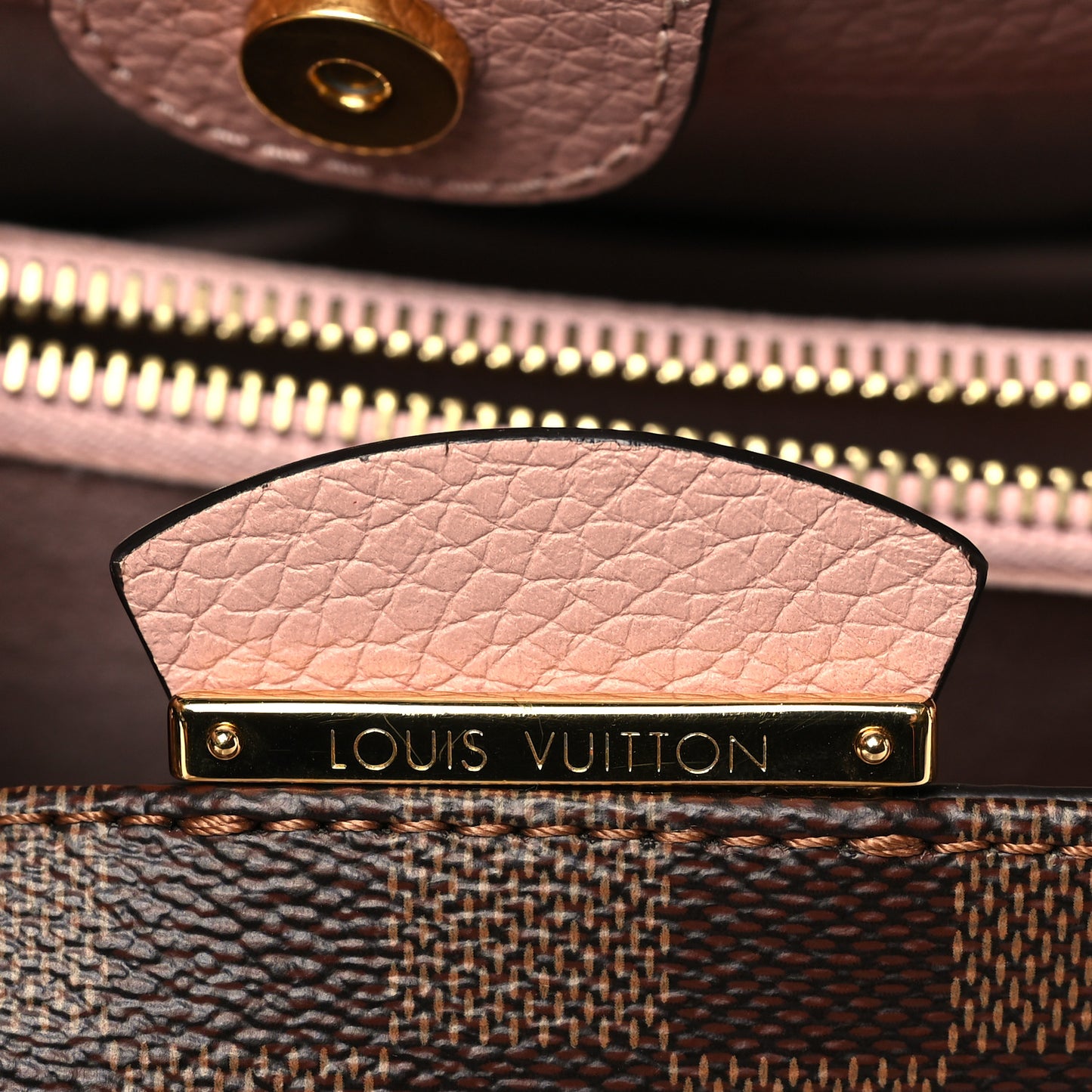Damier Ebene Cuir Taurillon Brittany Magnolia