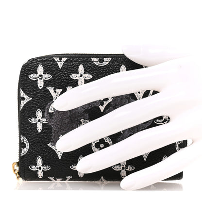 Louis Vuitton Catogram Zippy Coin Purse Black 2 of 8