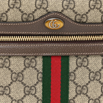 Gucci GG Supreme Monogram Web Small Ophidia Shoulder Bag Brown 7 of 13
