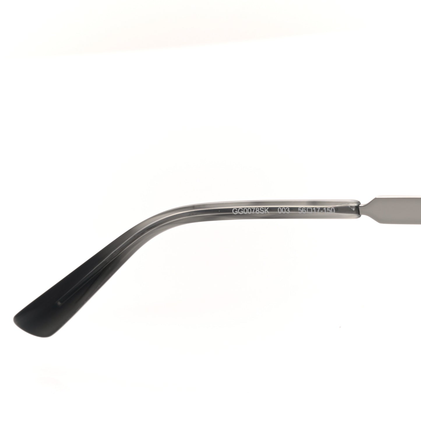 Acetate Square Frame Web Sunglasses GG0078SK Black