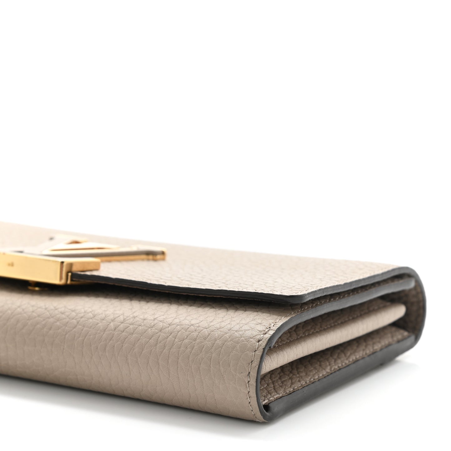 Taurillon Capucines Wallet Galet