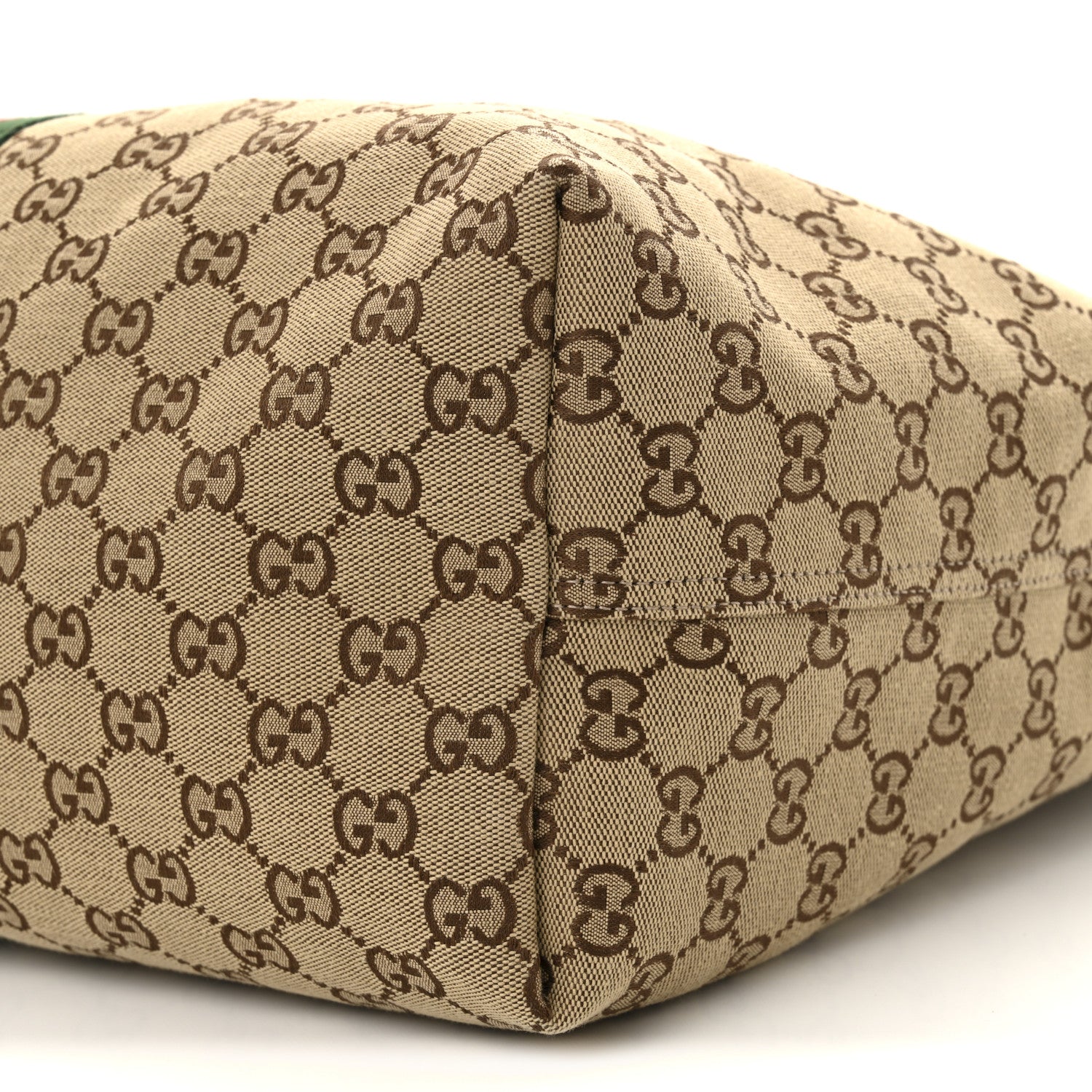 Gucci GG Monogram Web Large Giglio Tote Beige Brown 11 of 11