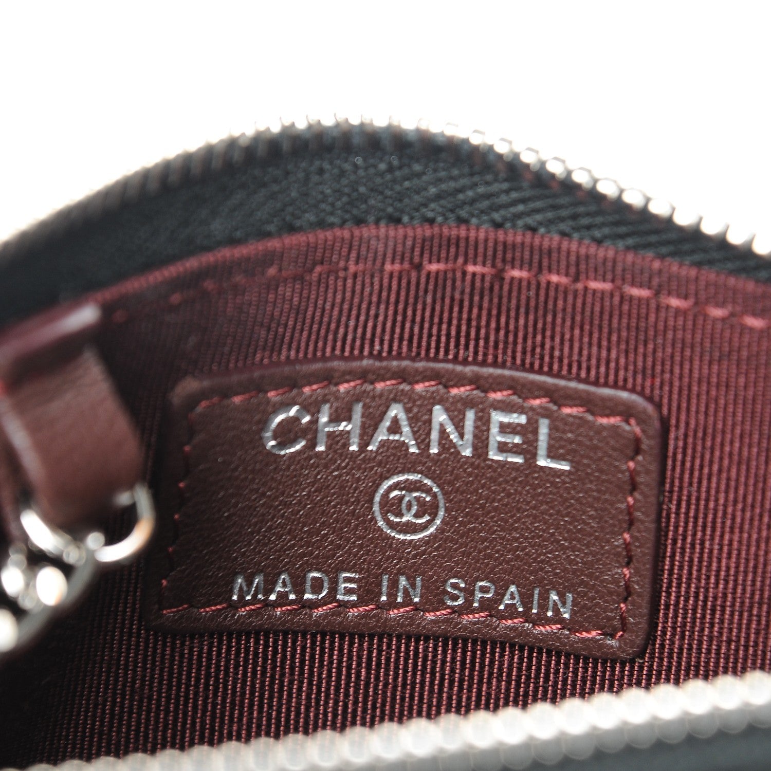 Chanel Lambskin Quilted Key Holder Case Black 6 of 8
