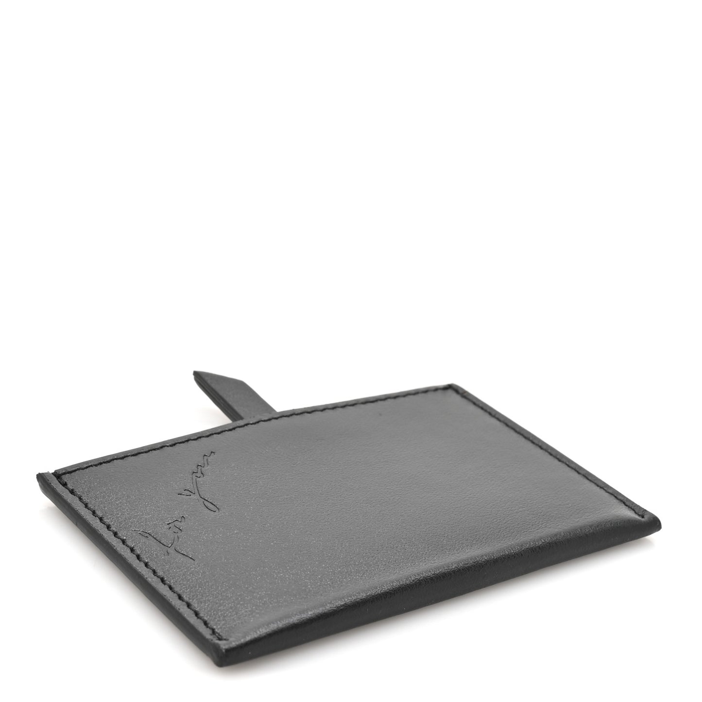 Smooth Calfskin For You Mirror Card Case Black