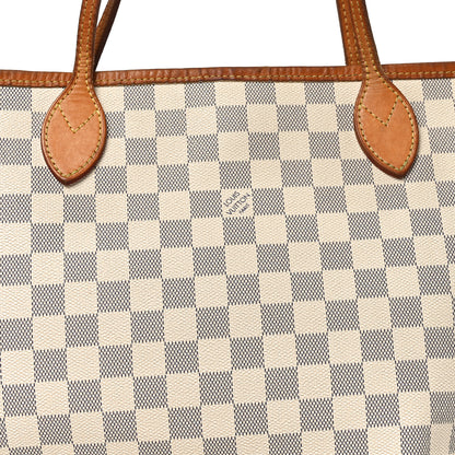 Louis Vuitton Damier Azur Neo Neverfull MM Rose Ballerine 6 of 9