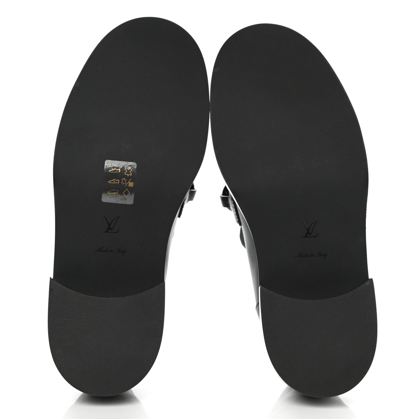 Calfskin Oversized Chain Academy Loafers 37 Black