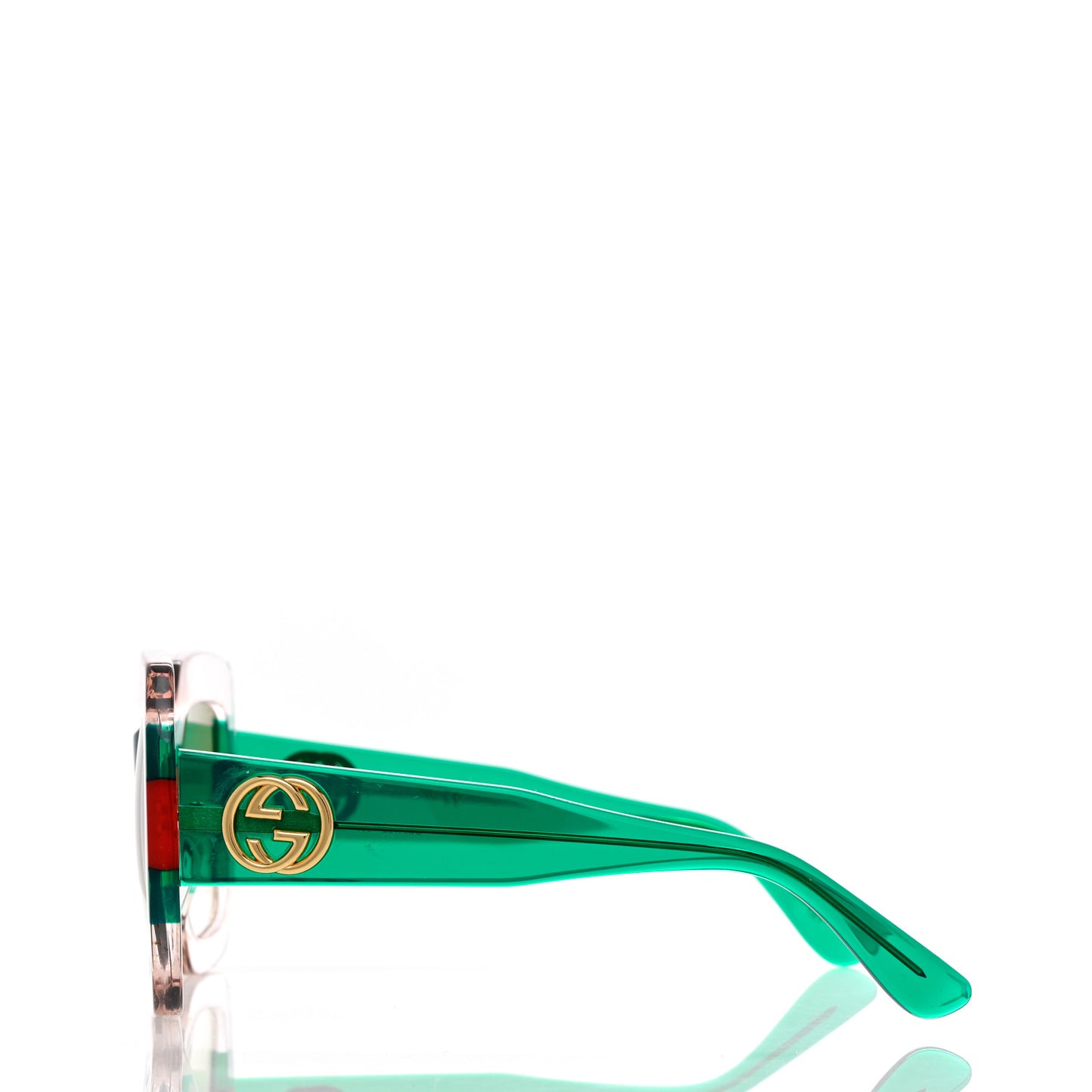 Square Web Frame GG178S Sunglasses Green Red