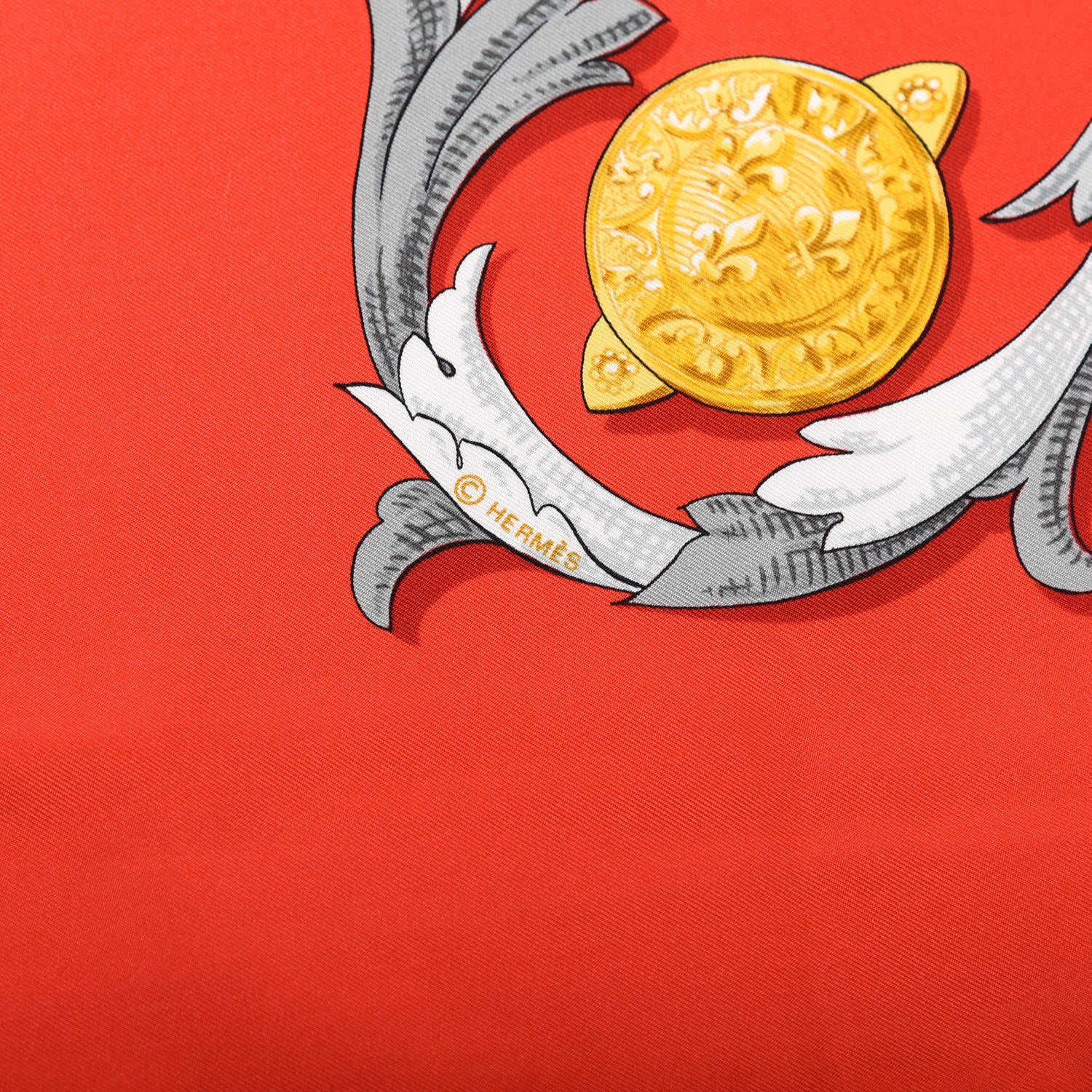 Hermes Silk Le Mors A La Conétable Scarf 90 3 of 5