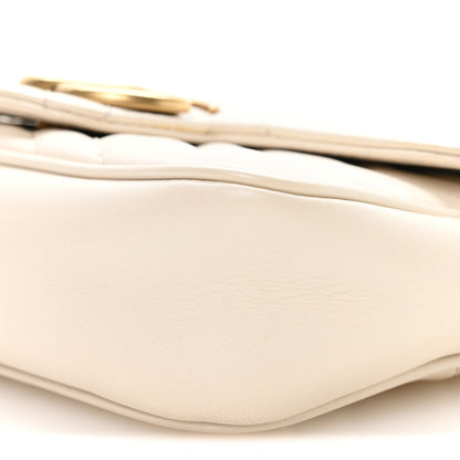Gucci Calfskin Matelasse Super Mini GG Marmont Shoulder Bag White 10 of 10