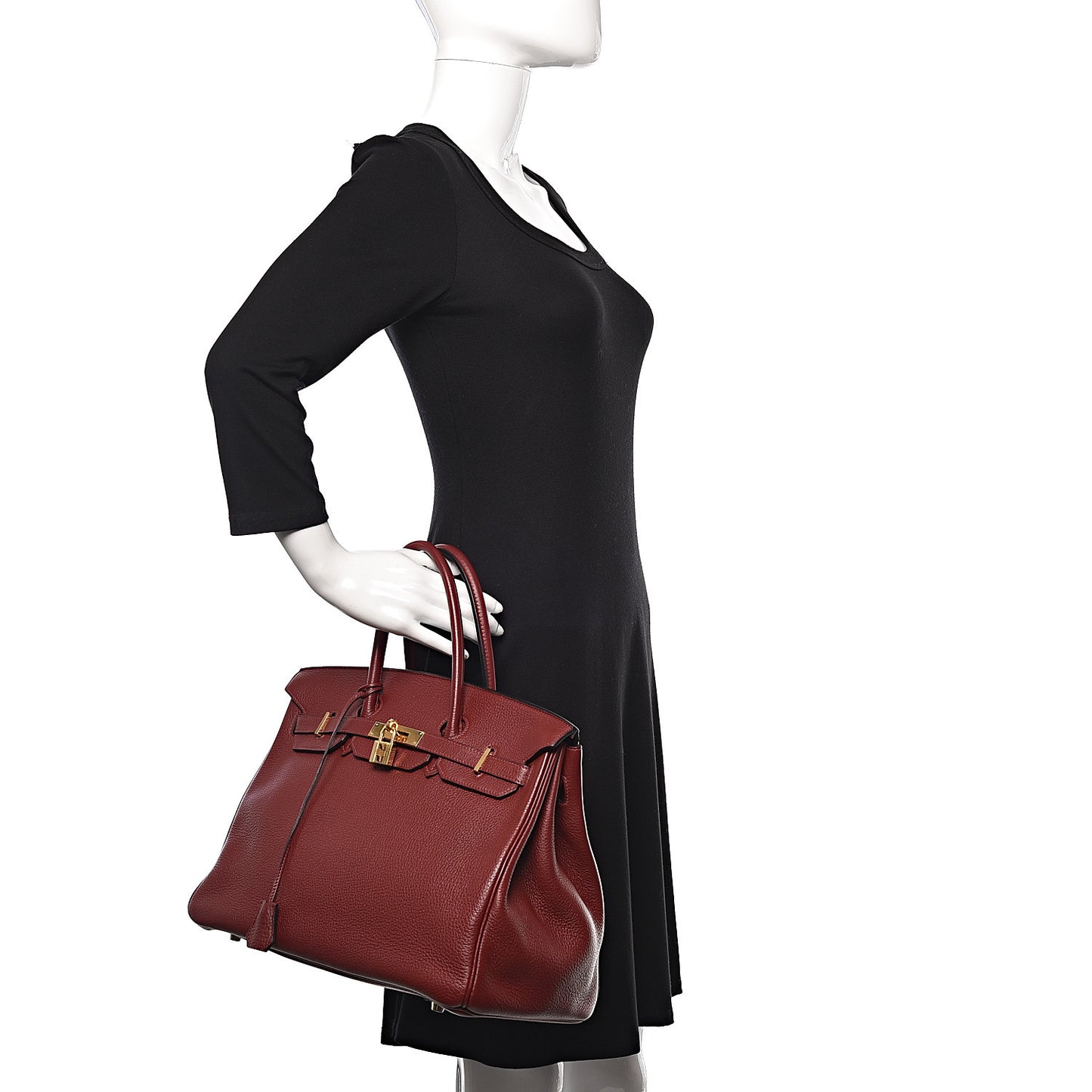 Taurillon Clemence Birkin 35 Rouge H