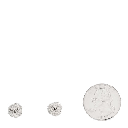 Tiffany Sterling Silver Twist Knot Earrings 2 of 4