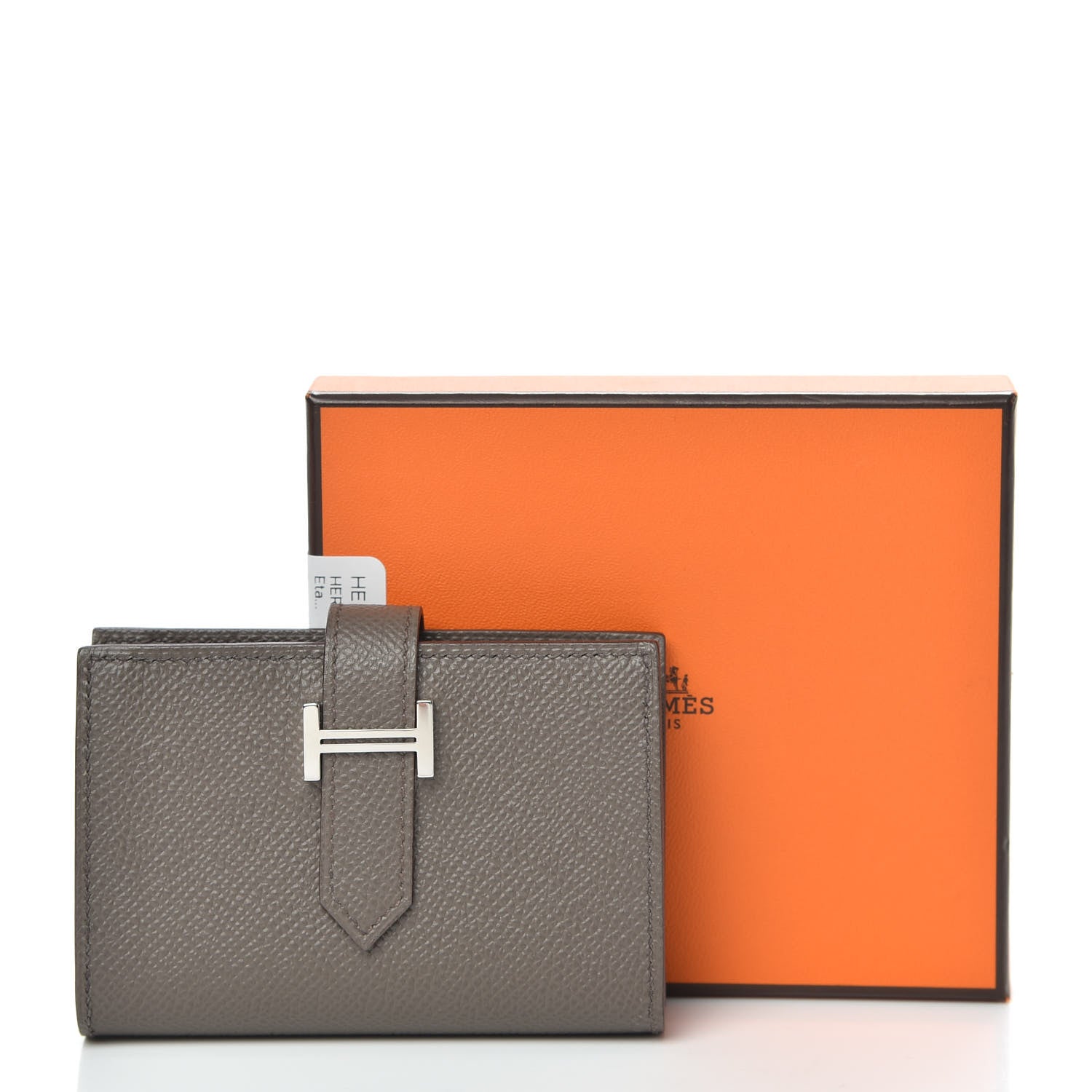 Hermes Epsom Mini Bearn Wallet Etain 8 of 8