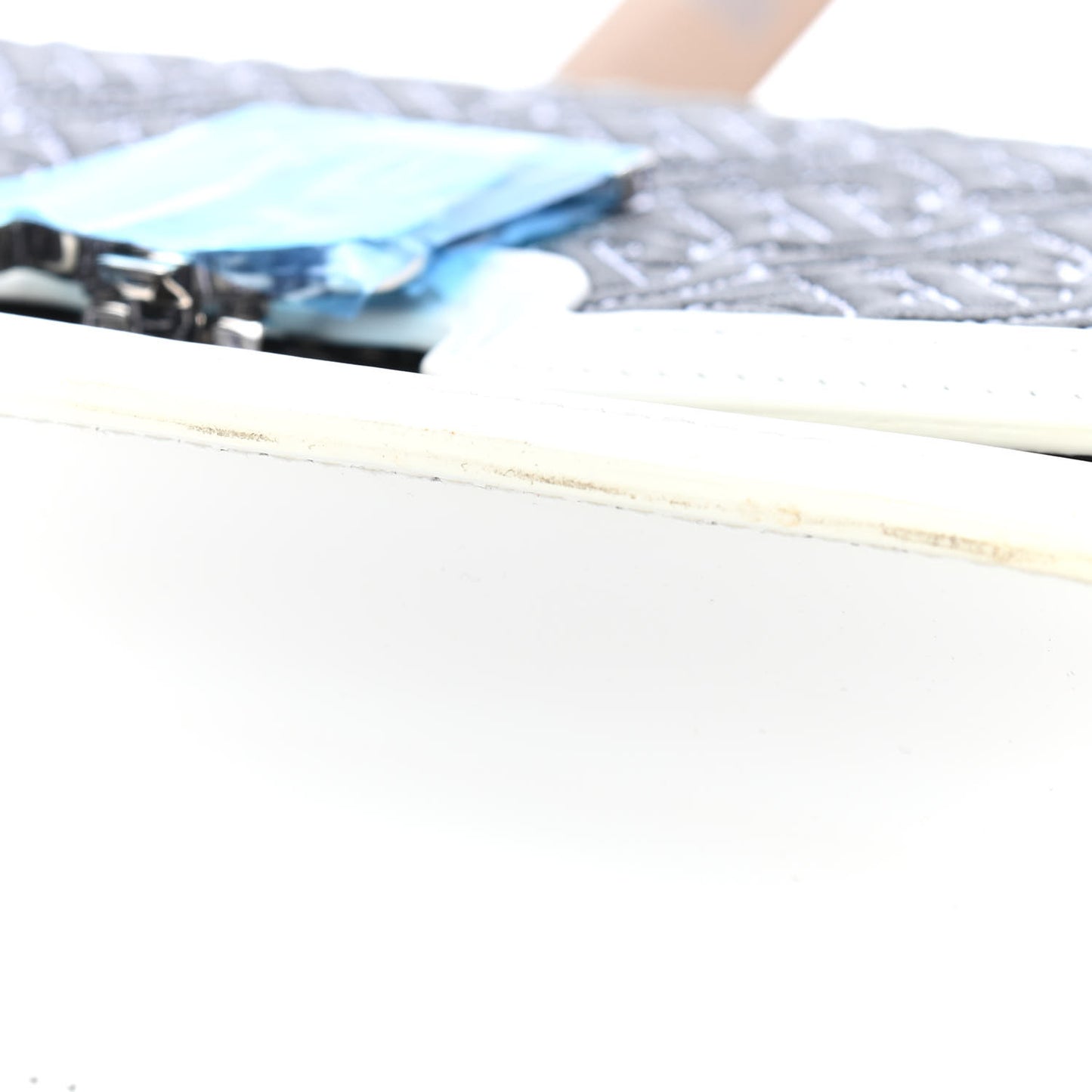Calfskin Monogram Embossed Medium TB Chain Bag Black White
