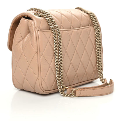 Mulberry Shiny Calfskin Quilted Small Darley Shoulder Bag Light Salmon 3 of 8