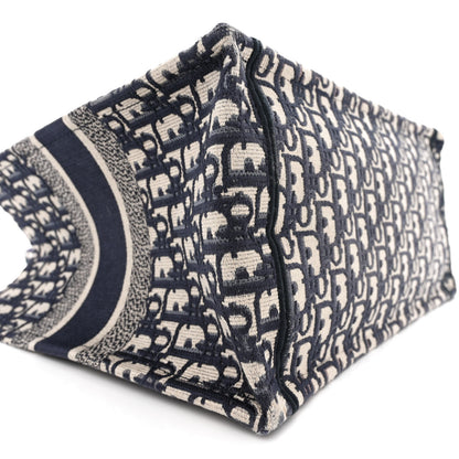 Christian Dior Oblique Medium Book Tote Blue Multicolor 9 of 14