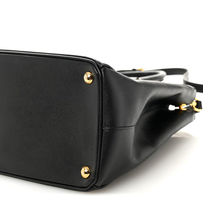 Prada Saffiano Medium Galleria Double Zip Tote Black 9 of 10