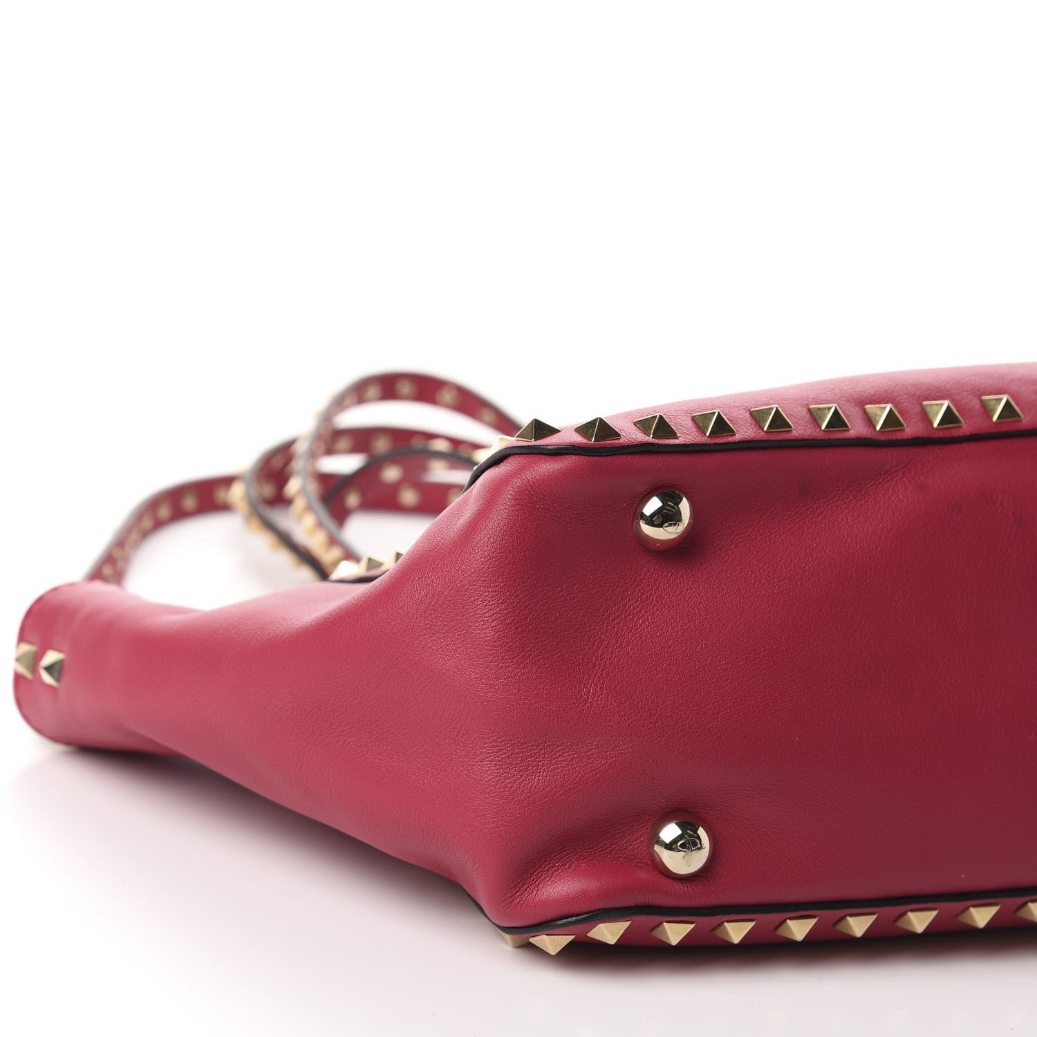 Valentino Garavani Vitello Small Rockstud Tote Fuchsia 6 of 10