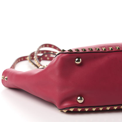 Valentino Garavani Vitello Small Rockstud Tote Fuchsia 6 of 10