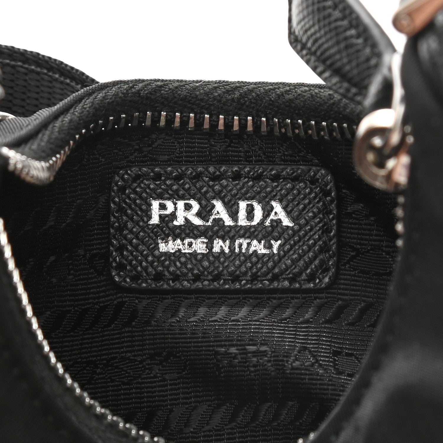 Prada Tessuto Nylon Mini Re-Edition 2000 Shoulder Bag Black 6 of 9