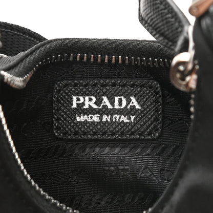 Prada Tessuto Nylon Mini Re-Edition 2000 Shoulder Bag Black 6 of 9