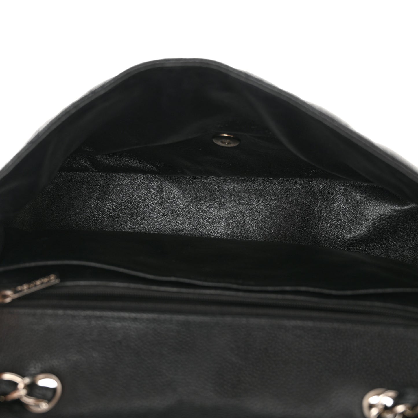 Caviar Quilted Jumbo Single Flap Black
