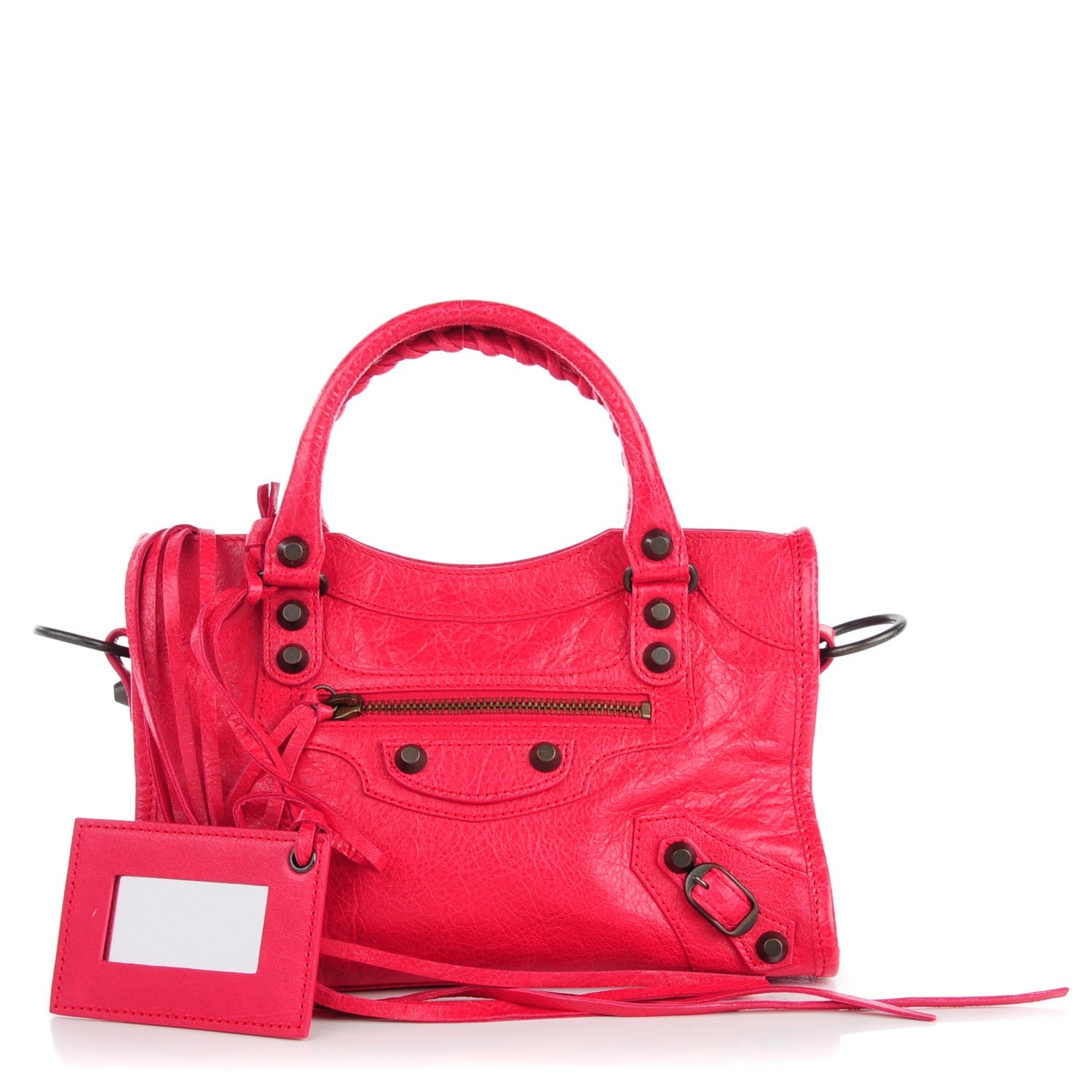 Balenciaga Agneau Classic Hardware Mini City Rose Thulian 1 of 7