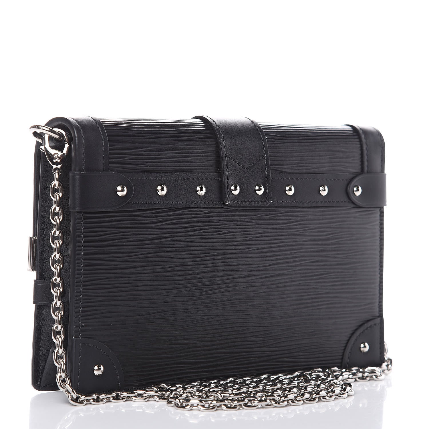 Louis Vuitton Epi Trunk Chain Wallet Black 3 of 12