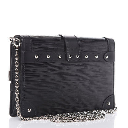 Louis Vuitton Epi Trunk Chain Wallet Black 3 of 12