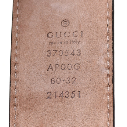 Gucci Calfskin Interlocking G 37mm Belt 80 32 Black 4 of 5