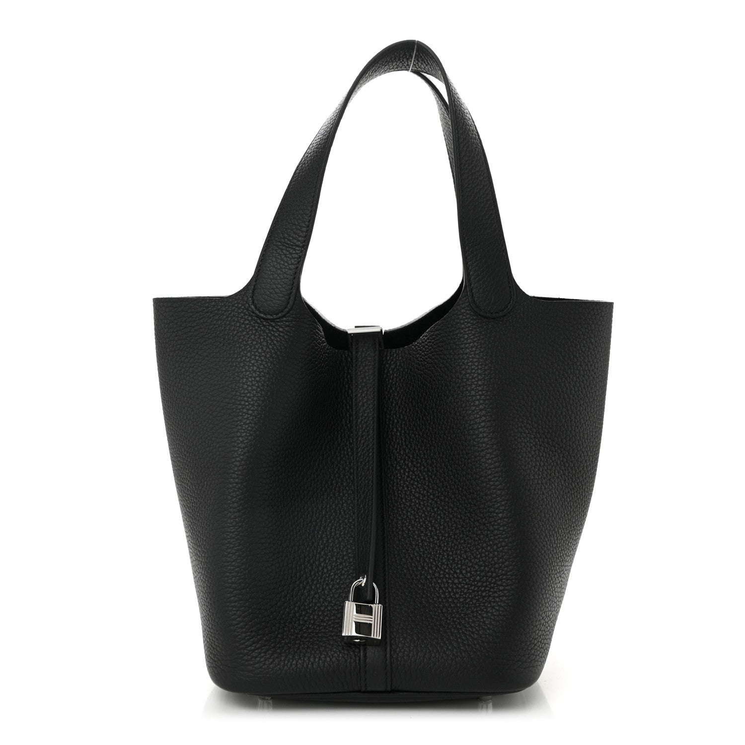 Hermes Taurillon Clemence Picotin Lock 22 MM Black 1 of 10