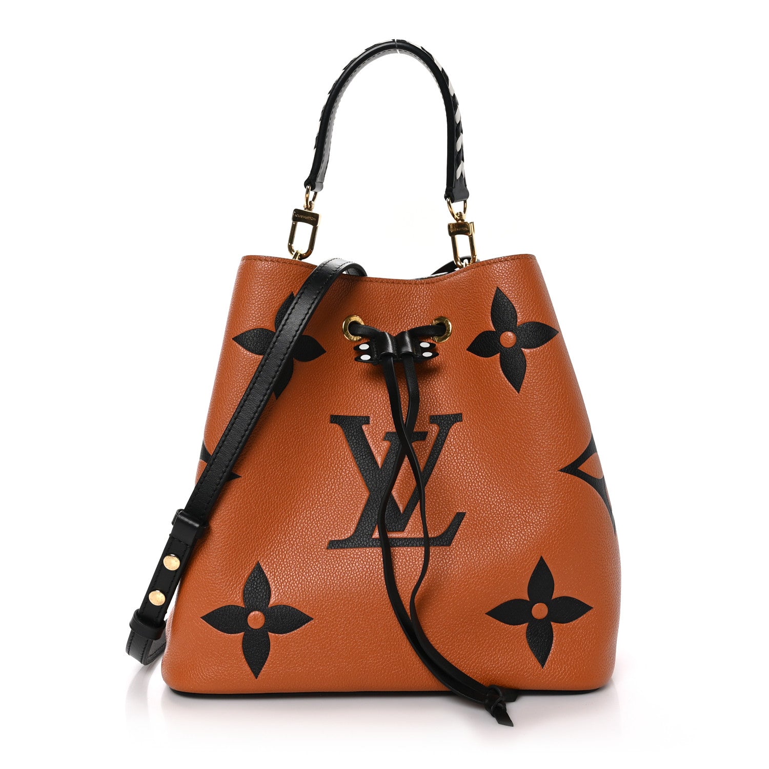 Louis Vuitton Empreinte Monogram Giant Crafty Neonoe MM Caramel Black 1 of 12
