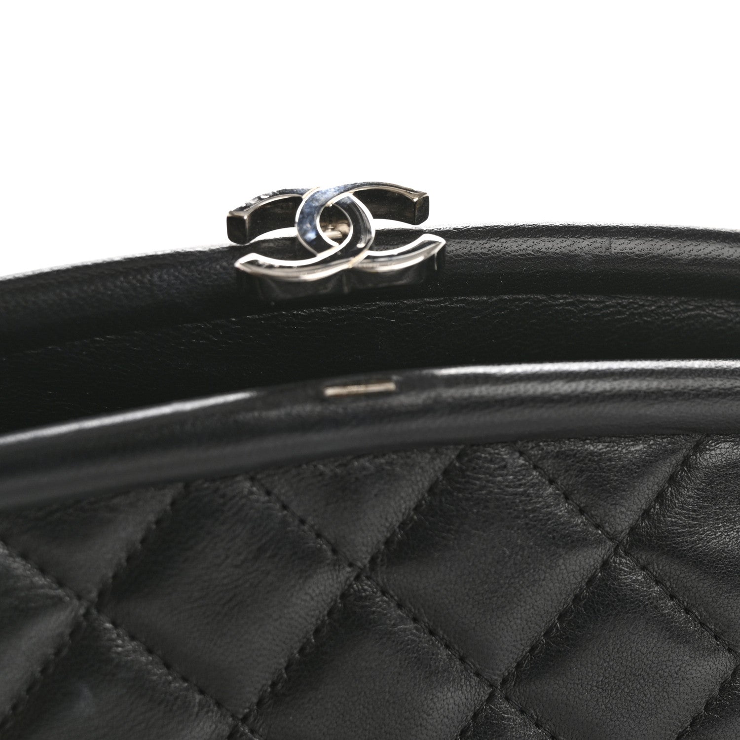 Chanel Lambskin Quilted Timeless Clutch  Black 8 of 9