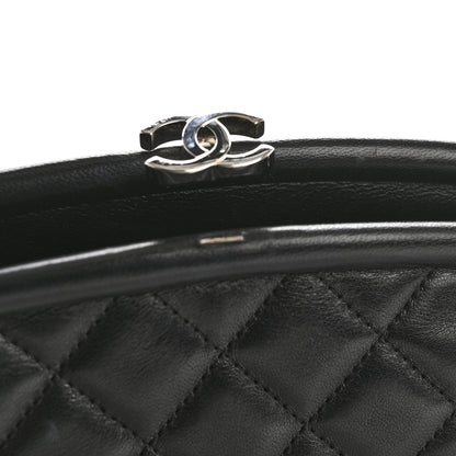Chanel Lambskin Quilted Timeless Clutch  Black 8 of 9
