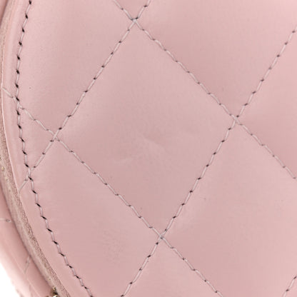 Chanel Lambskin Quilted Round Handle With Care Vanity With Chain Pink 12 of 13