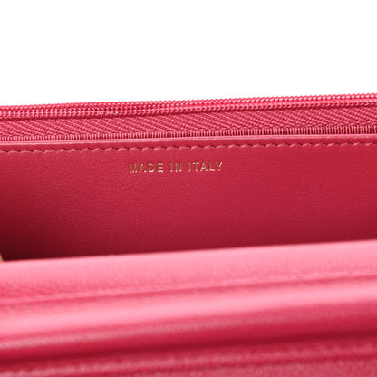 Chanel Caviar Quilted Wallet on Chain WOC Fuchsia 7 of 11