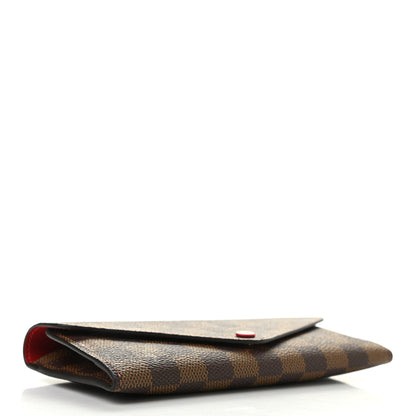 Louis Vuitton Damier Ebene Josephine Wallet Red 4 of 8