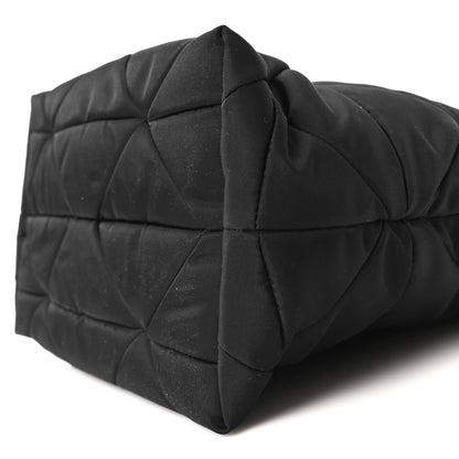 Prada Re-Nylon Nappa Triangle Quilted Padded Double Handled Zip Pocket Tote Black 21 of 21