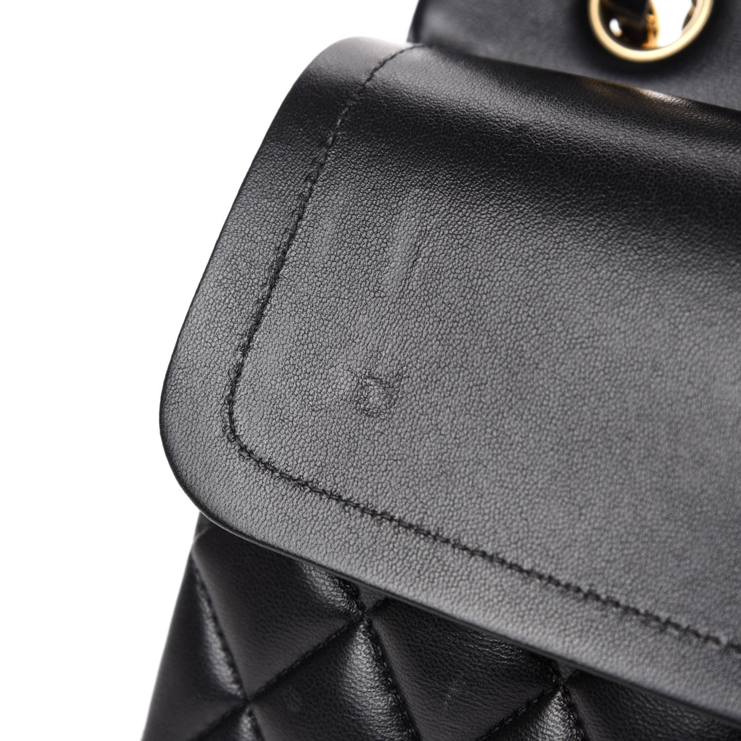 Chanel Lambskin Quilted Medium Double Flap Black 8 of 12