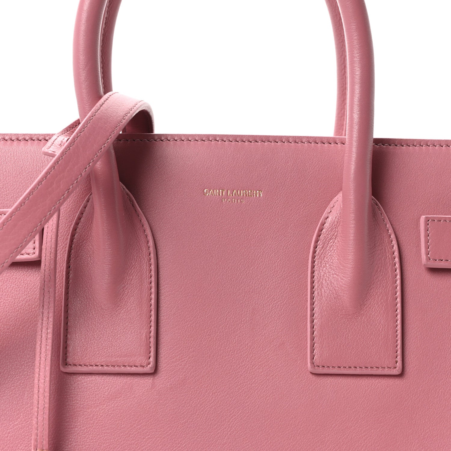 Saint Laurent Calfskin Small Sac De Jour Dark Rose 8 of 10