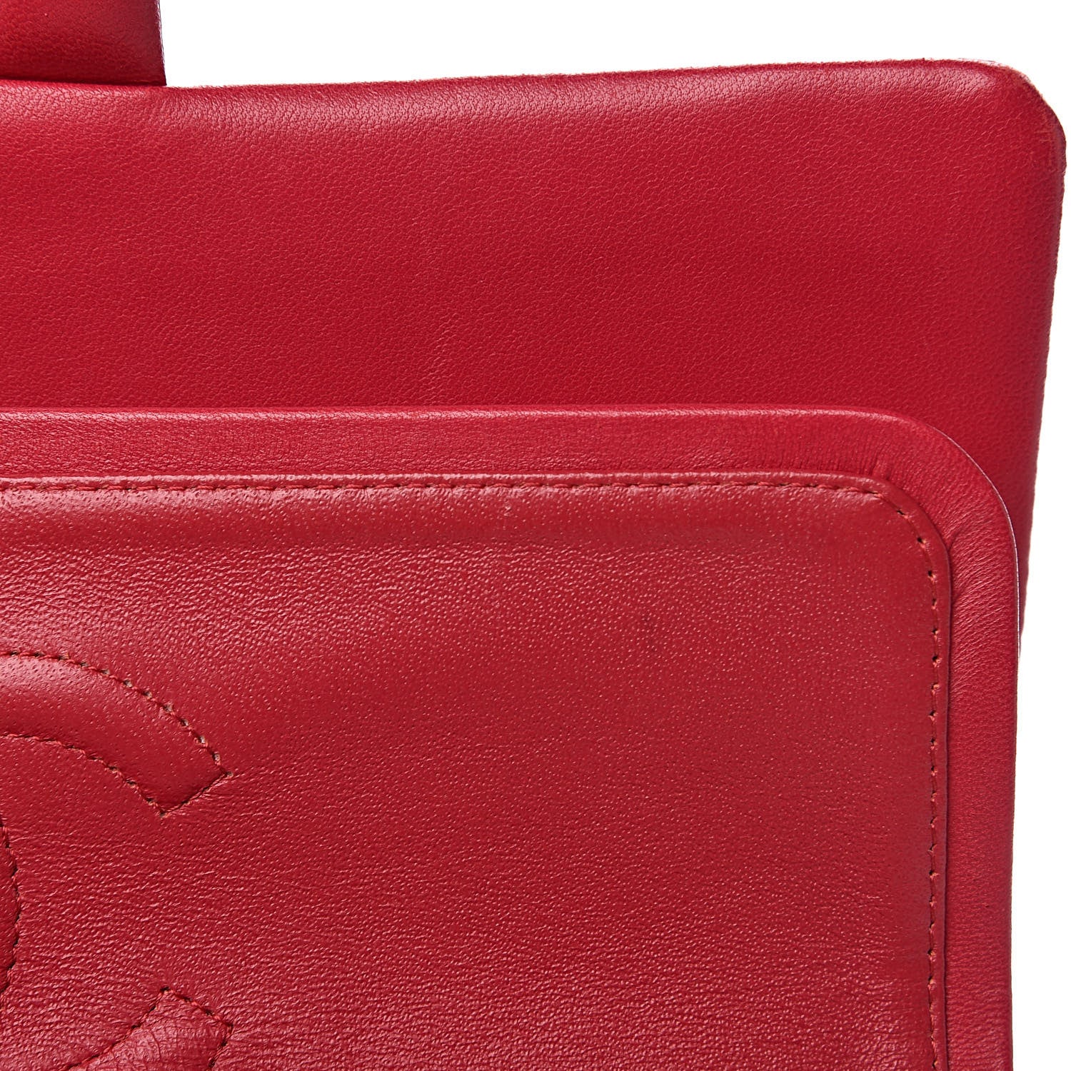 Chanel Lambskin Quilted Medium Double Flap Dark Pink 17 of 17